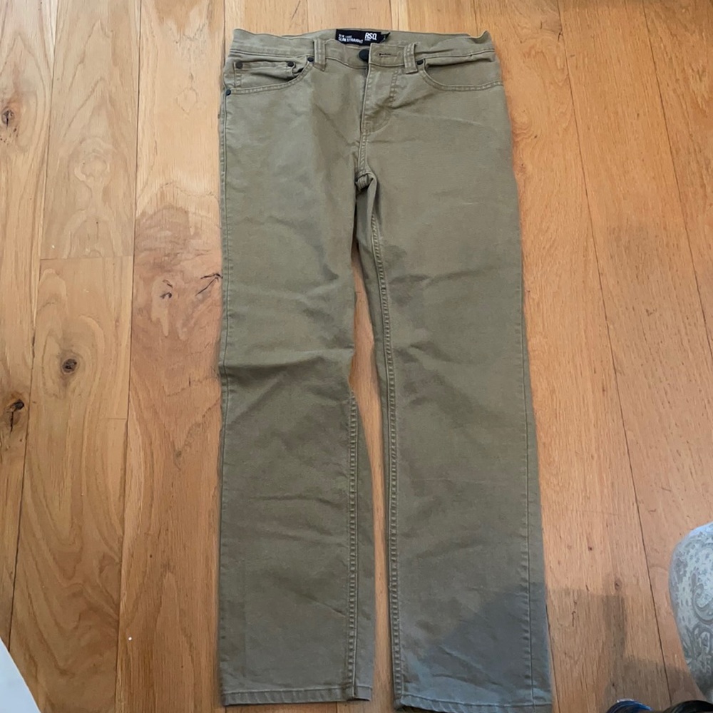 RSQ Slim Straight Tan Jeans